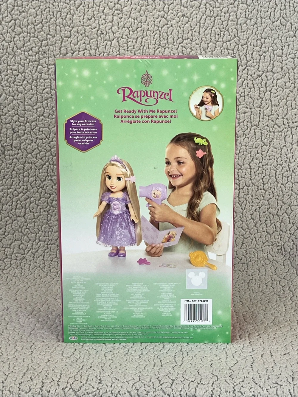 Disney Princess Get Ready With Me Rapunzel Doll Vanity Playset Accessories New